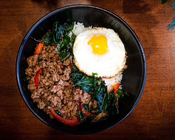 Image: Ka prao Bowl with Fried Egg